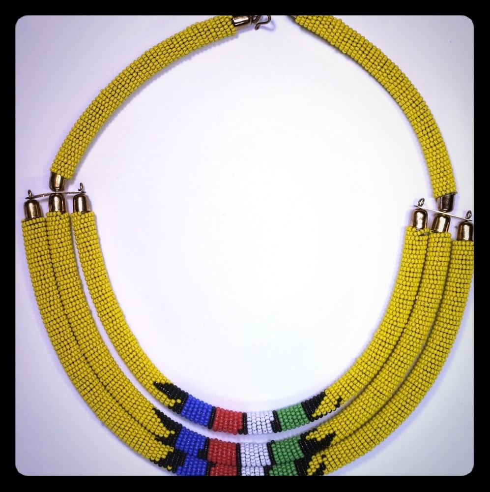 Authentic Handmade Masai Beaded Necklace